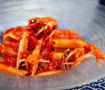 Paccheri al sugo con scampi